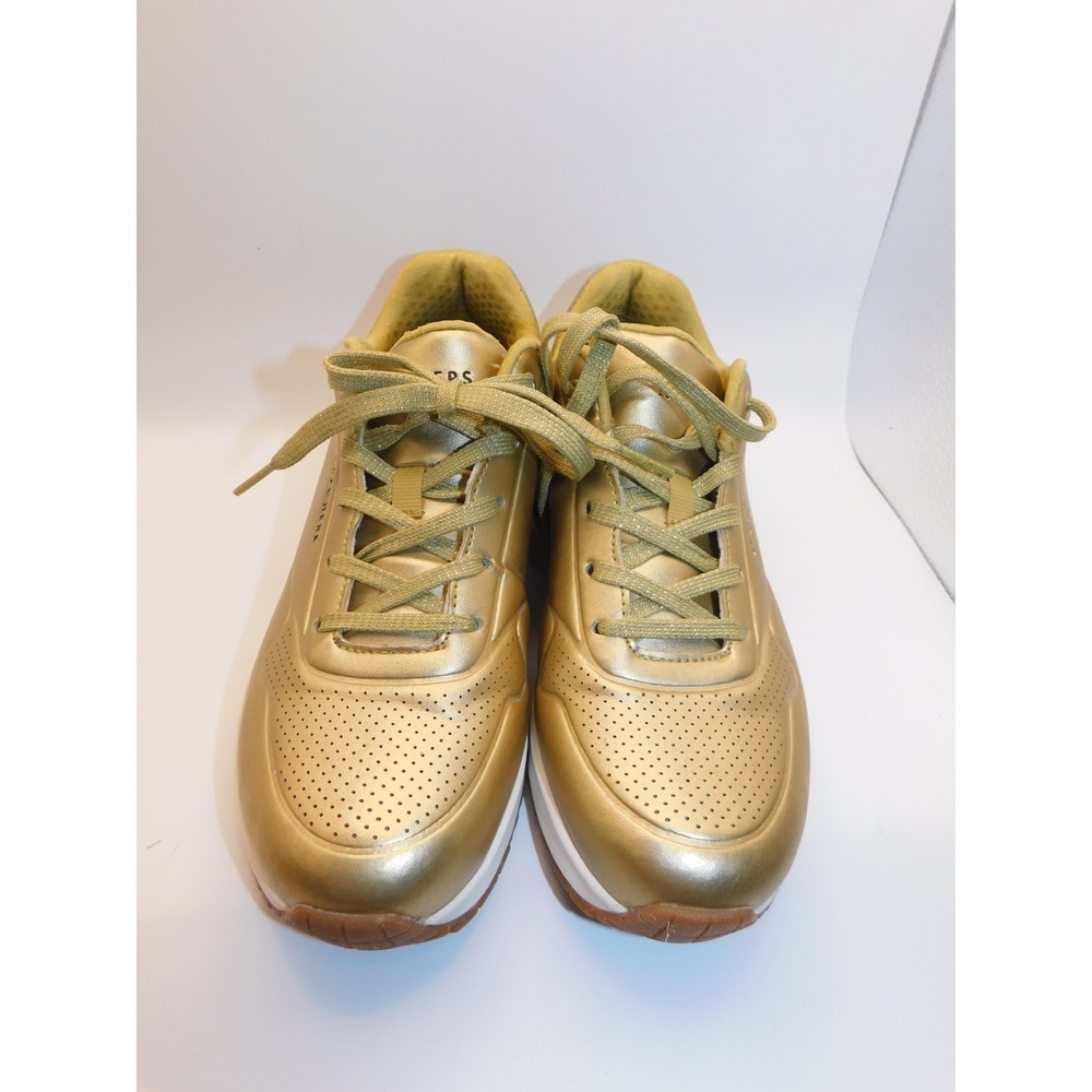 Womens Skechers Uno Aluminiferous Gold Size 7